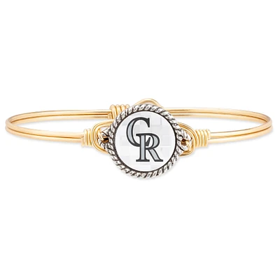 Women's Luca + Danni Gold Colorado Rockies Bangle Bracelet