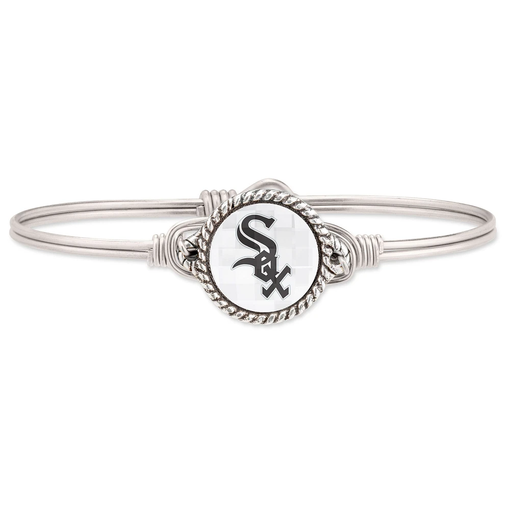 Women's Luca + Danni Silver Chicago White Sox Bangle Bracelet