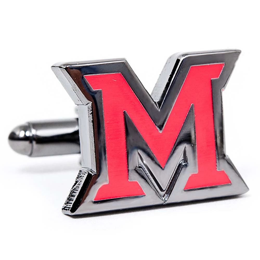 Men's Red Miami University RedHawks Cufflinks