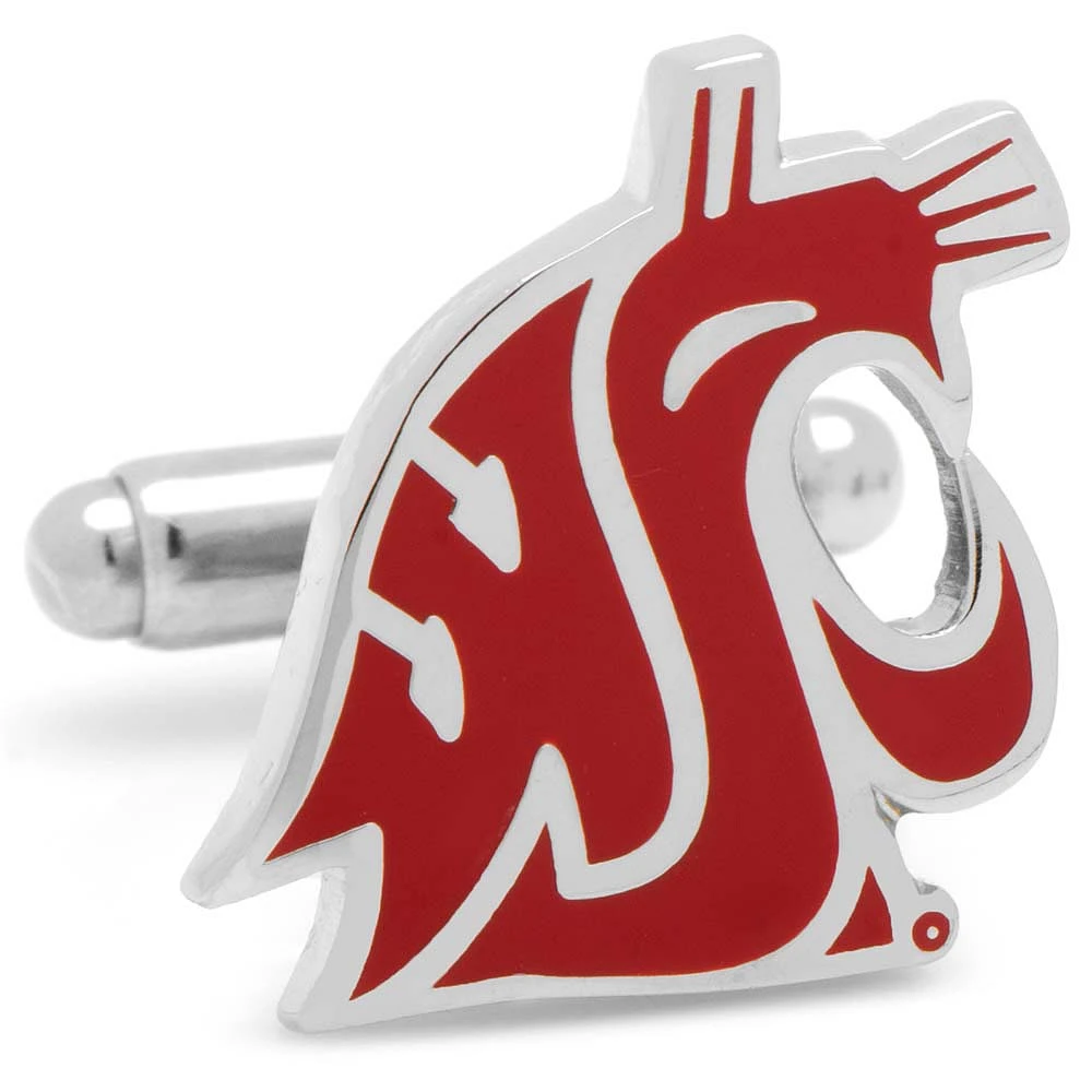Men's Crimson Washington State Cougars Cufflinks