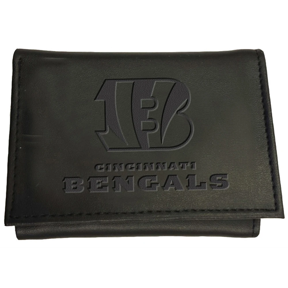 Men's Black Cincinnati Bengals Hybrid Tri-Fold Wallet