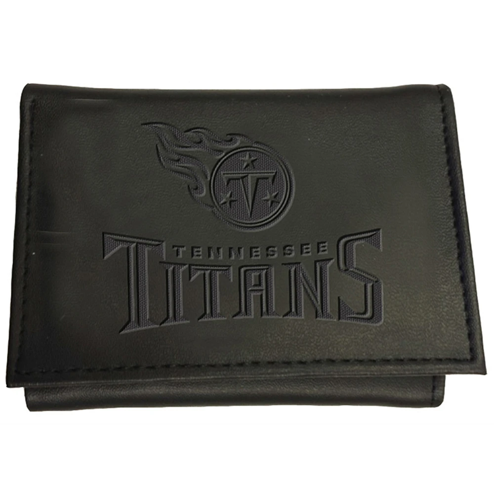 Men's Black Tennessee Titans Hybrid Tri-Fold Wallet