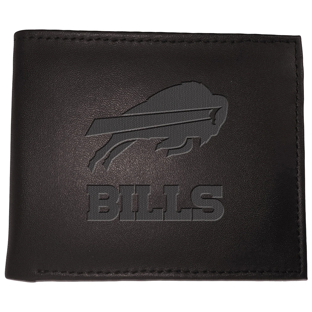 Men's Black Buffalo Bills Hybrid Bi-Fold Wallet