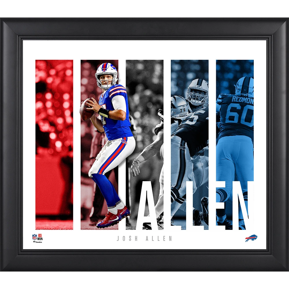 Josh Allen Buffalo Bills Framed 15" x 17" Player Panel Collage