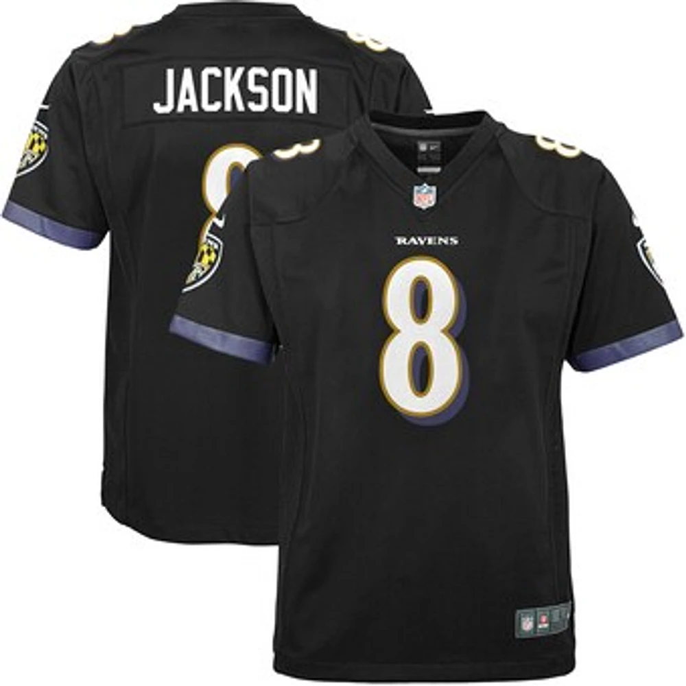 Youth Nike Lamar Jackson Black Baltimore Ravens Game Jersey