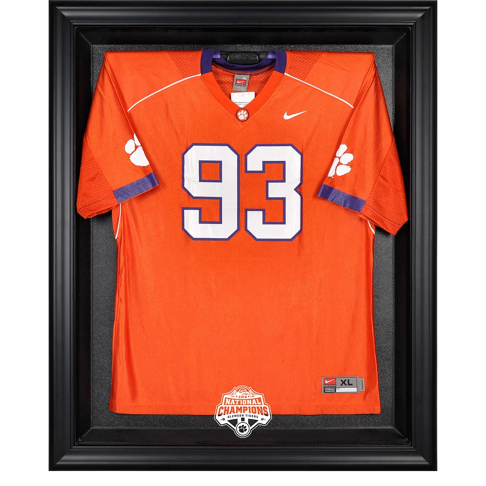 Clemson Tigers College Football Playoff 2018 National Champions Black Framed Logo Jersey Display Case