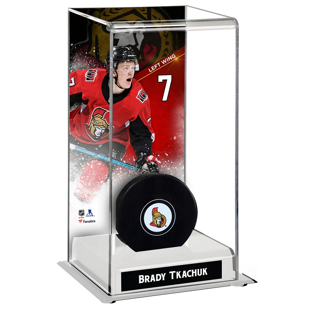 Brady Tkachuk Ottawa Senators Deluxe Tall Hockey Puck Case