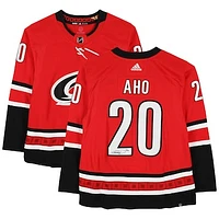 Sebastian Aho Carolina Hurricanes Autographed Red Adidas Authentic Jersey