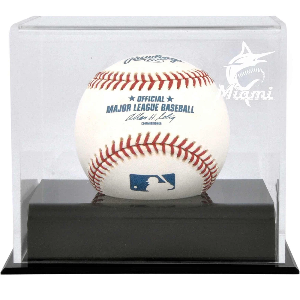 Miami Marlins Baseball Cube 2019 Logo Display Case