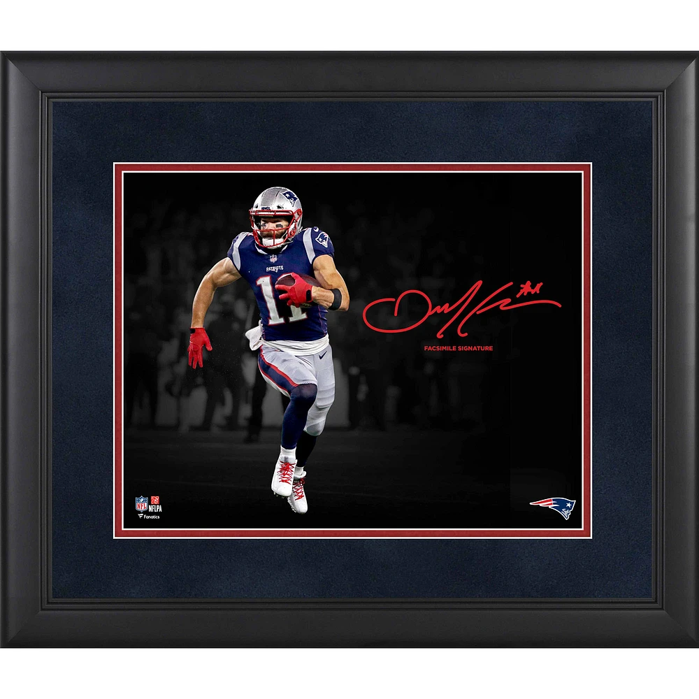 Julian Edelman New England Patriots Framed 11" x 14" Spotlight Photograph - Facsimile Signature