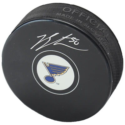 Jordan Binnington St. Louis Blues Autographed Hockey Puck