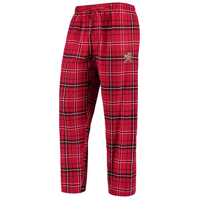 Men's Concepts Sport Red/Black Maryland Terrapins Ultimate Flannel Pants