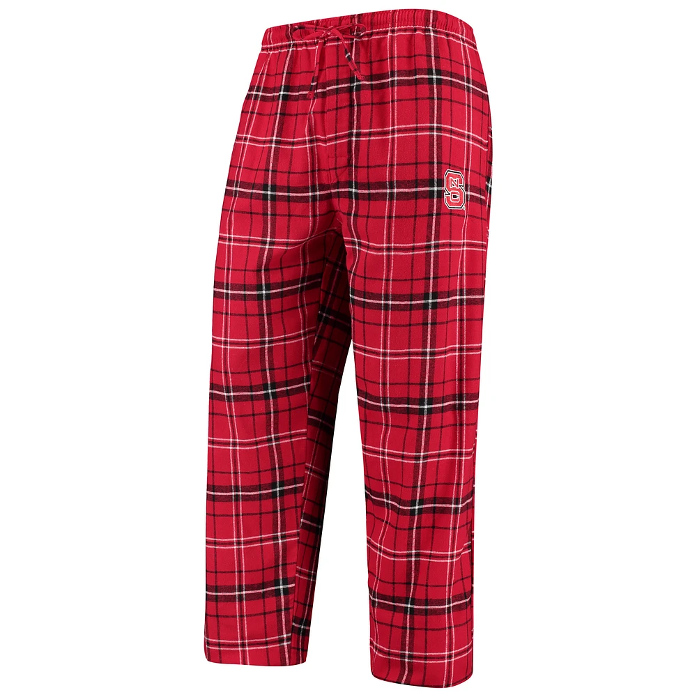 Men's Concepts Sport Red/Black NC State Wolfpack Ultimate Flannel Pants