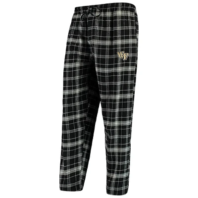 Men's Concepts Sport Black/Gray Wake Forest Demon Deacons Ultimate Flannel Pants