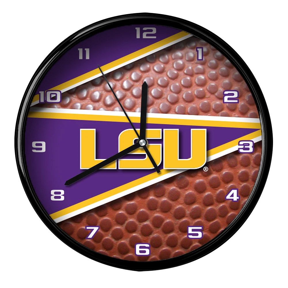 LSU Tigers 12'' Football Clock