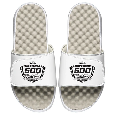 Men's ISlide NASCAR 2019 Daytona 500 Black Logo Slide Sandals