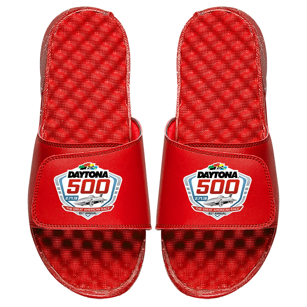 Youth ISlide Red NASCAR 2019 Daytona 500 Color Logo Slide Sandals