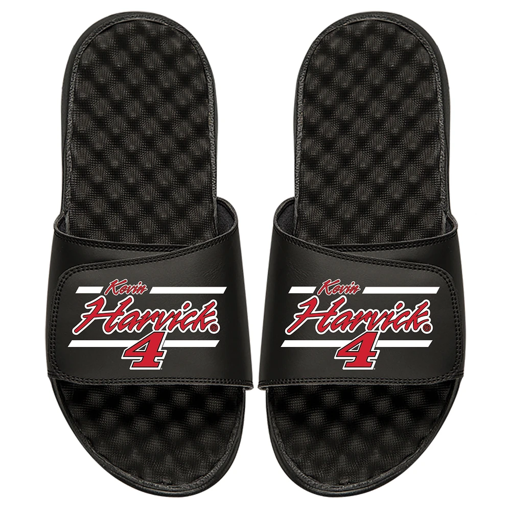 Youth ISlide Black Kevin Harvick NASCAR Driver Bar Slide Sandals
