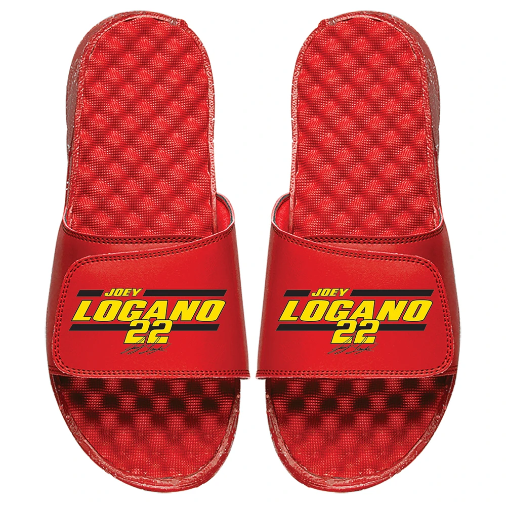 Youth ISlide Red Joey Logano NASCAR Driver Bar Slide Sandals