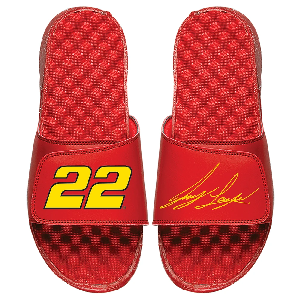 Youth ISlide Red Joey Logano NASCAR Driver Split Slide Sandals