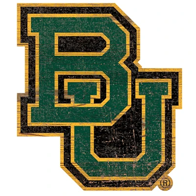 Baylor Bears Distressed Logo Cutout Sign