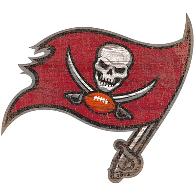 Tampa Bay Buccaneers Distressed Logo Cutout Sign