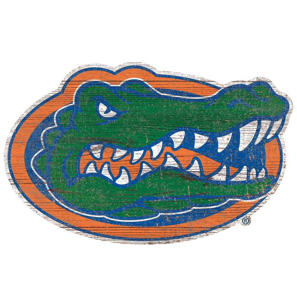 Florida Gators Distressed Logo Cutout Sign