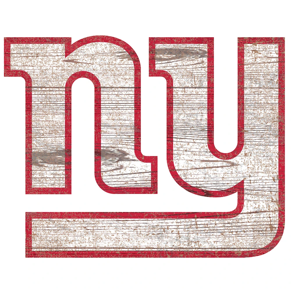 New York Giants Distressed Logo Cutout Sign