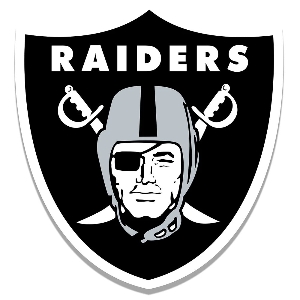 Las Vegas Raiders Distressed Logo Cutout Sign