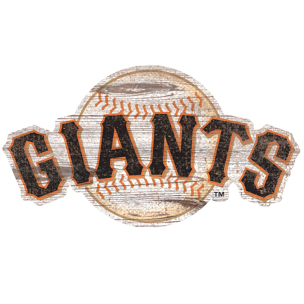 San Francisco Giants Distressed Logo Cutout Sign