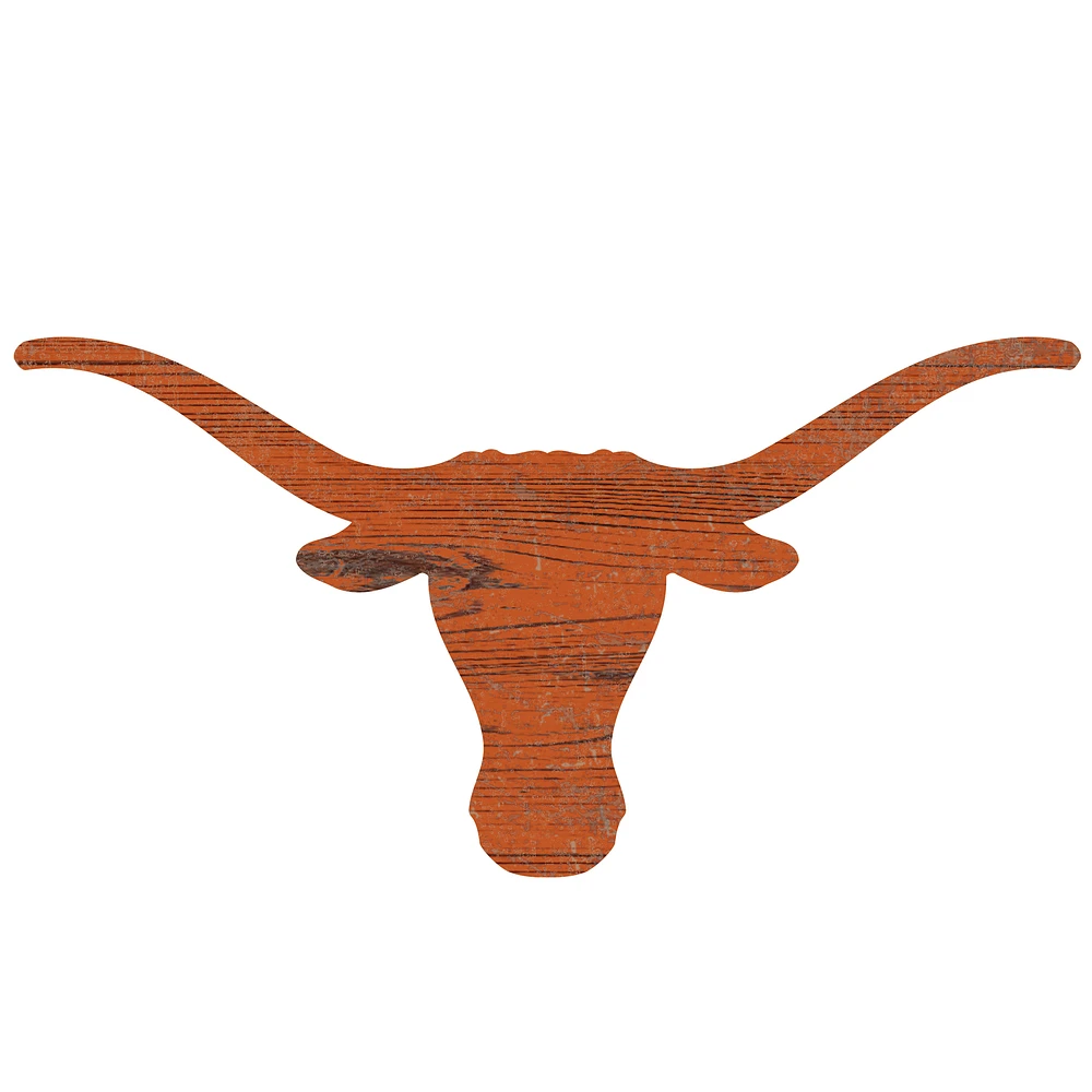 Texas Longhorns Distressed Logo Cutout Sign