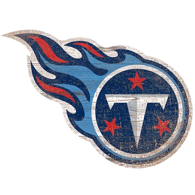 Tennessee Titans Distressed Logo Cutout Sign