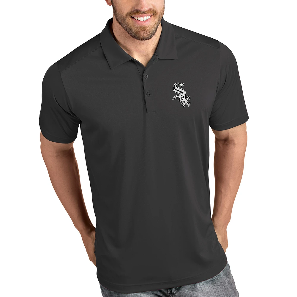Men's Antigua Gray Chicago White Sox Tribute Polo
