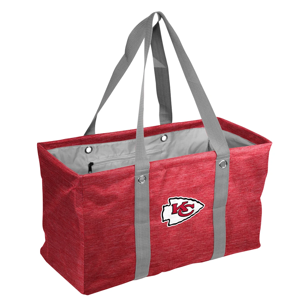 Kansas City Chiefs Crosshatch Picnic Caddy Tote Bag