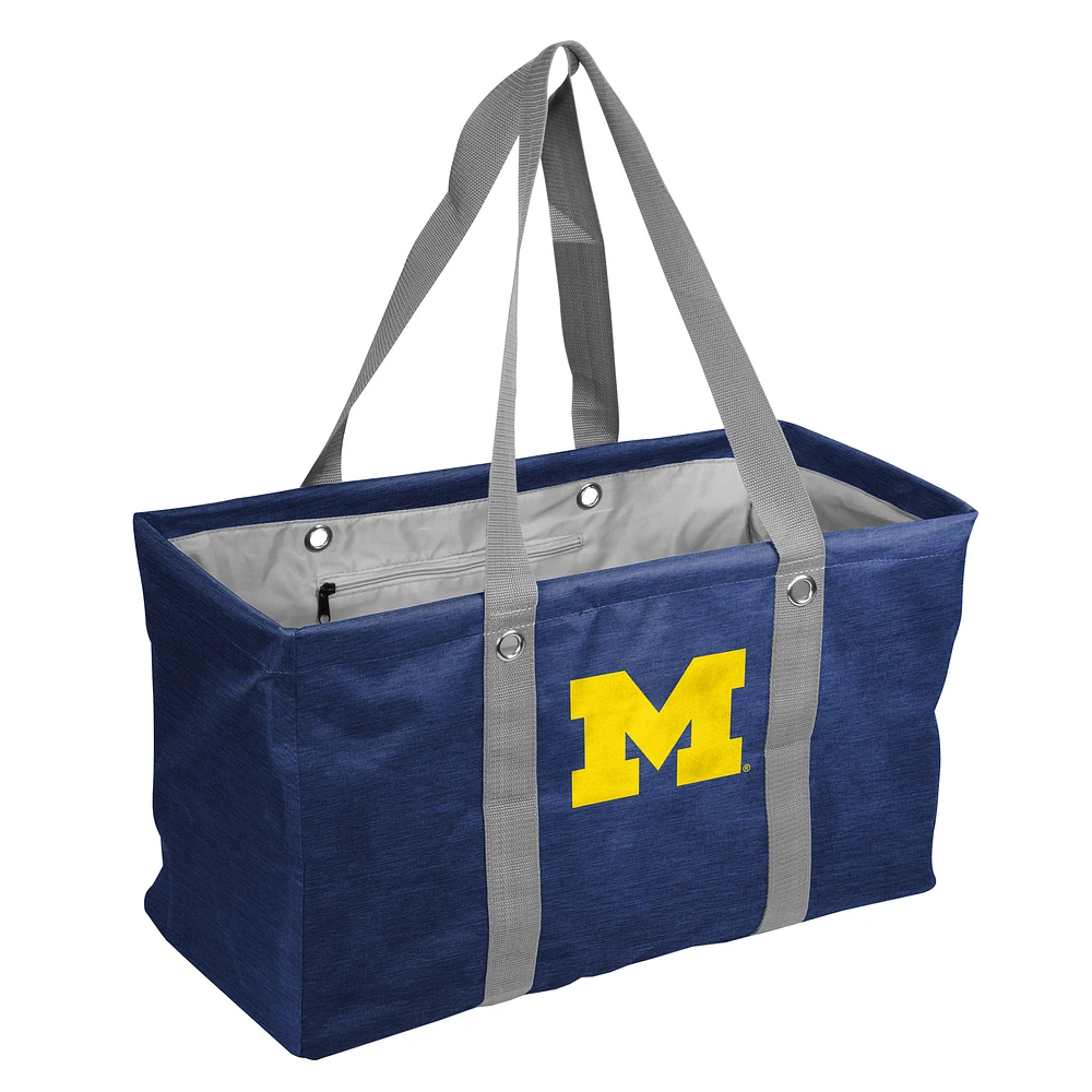Michigan Wolverines Crosshatch Picnic Caddy Tote Bag