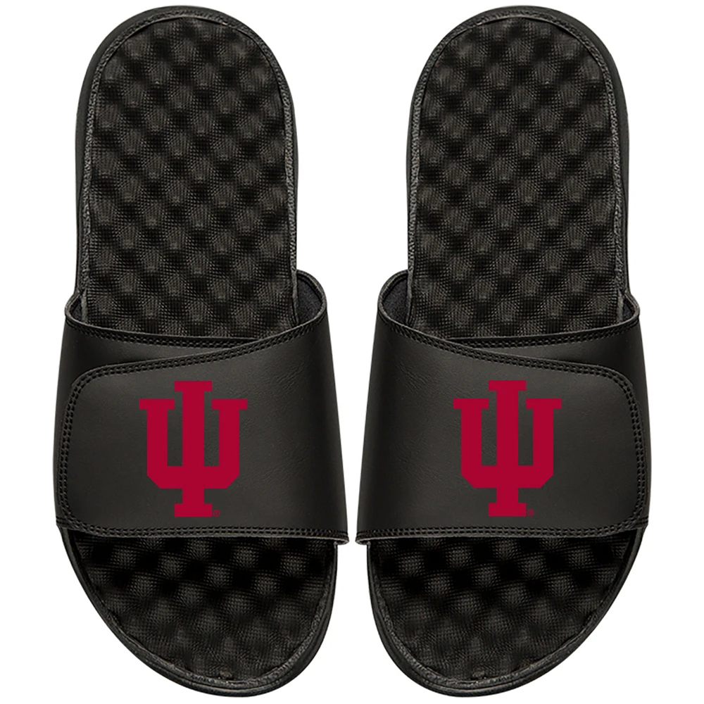 Youth ISlide Black Indiana Hoosiers Primary Logo Slide Sandals