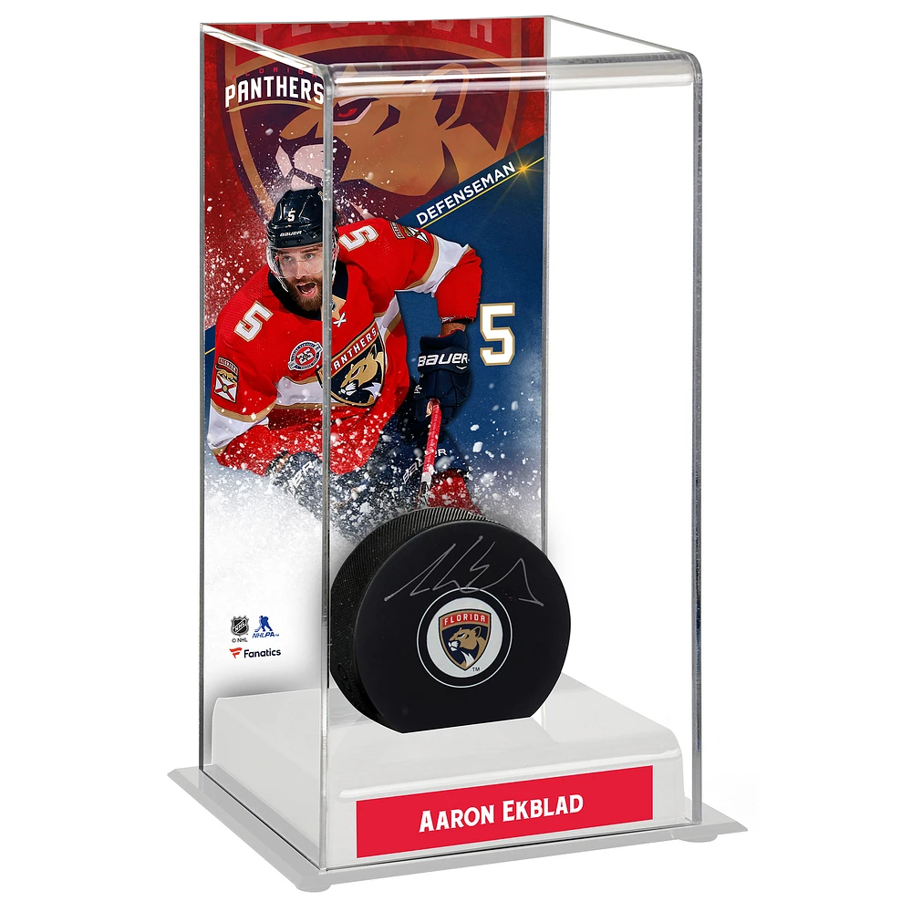 Aaron Ekblad Florida Panthers Deluxe Tall Hockey Puck Case