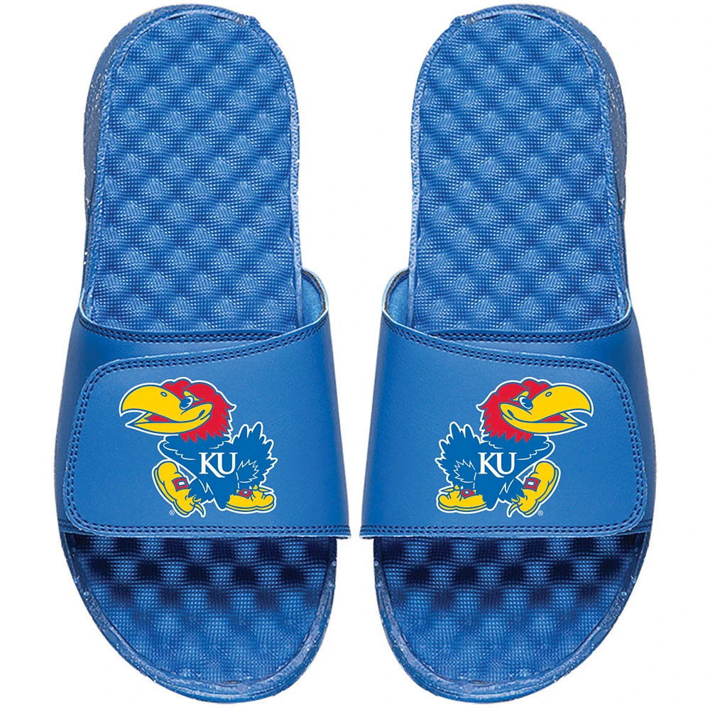 Youth ISlide Royal Kansas Jayhawks Primary Logo Slide Sandals
