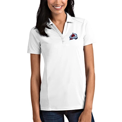 Women's Antigua White Colorado Avalanche Tribute Polo