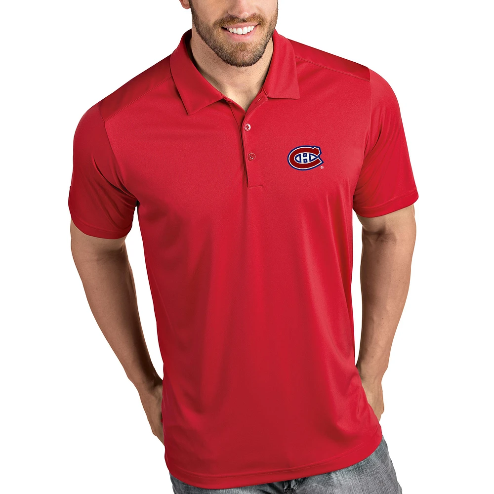Men's Antigua Red Montreal Canadiens Tribute Polo