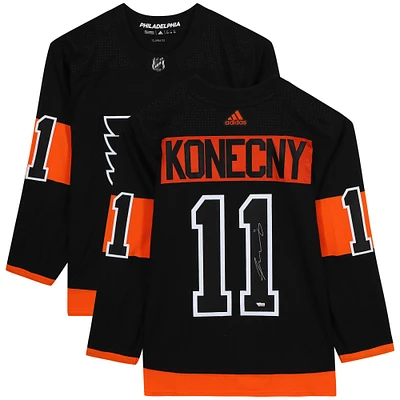 Travis Konecny Philadelphia Flyers Autographed Adidas Authentic Jersey