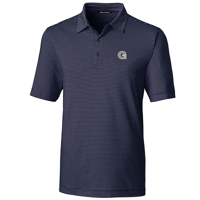 Men's Cutter & Buck Navy Georgetown Hoyas Big Tall Forge Pencil Stripe Polo