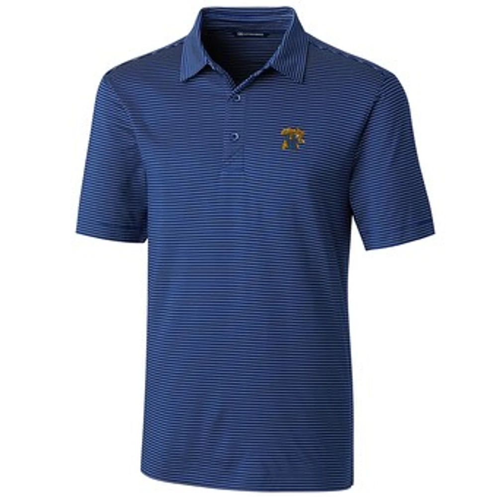 Men's Cutter & Buck Royal Kentucky Wildcats Big & Tall Forge Pencil Stripe Polo
