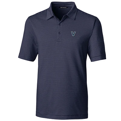 Men's Cutter & Buck Navy Villanova Wildcats Big Tall Forge Pencil Stripe Polo