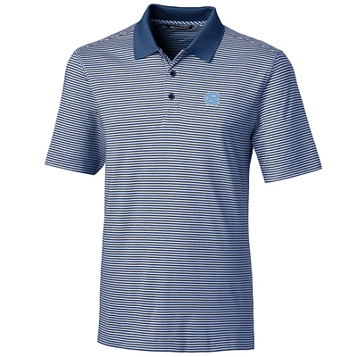 Men's Cutter & Buck Navy North Carolina Tar Heels Big & Tall Forge Tonal Stripe Polo