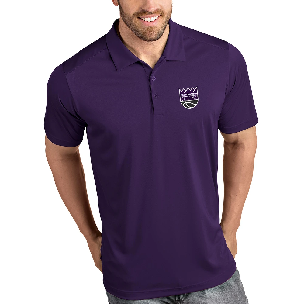 Men's Antigua Purple Sacramento Kings Tribute Polo