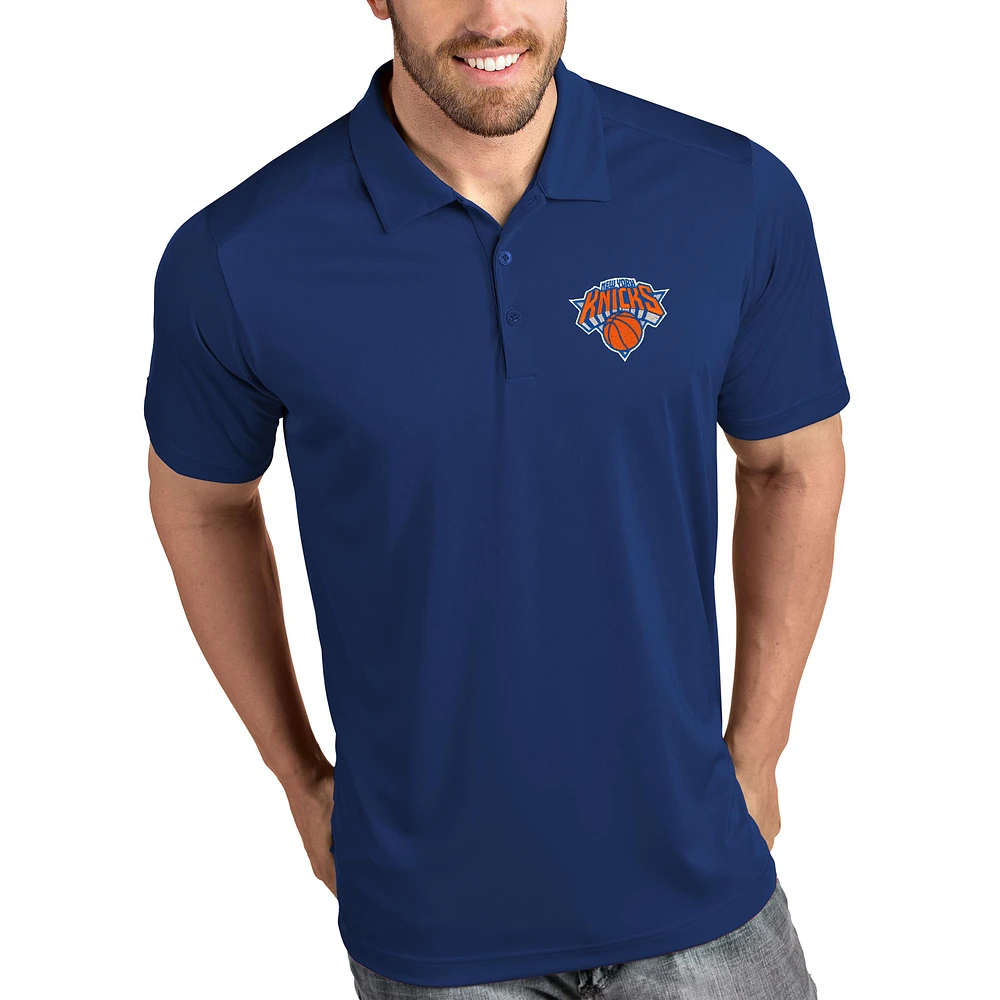 Men's Antigua Royal New York Knicks Tribute Polo