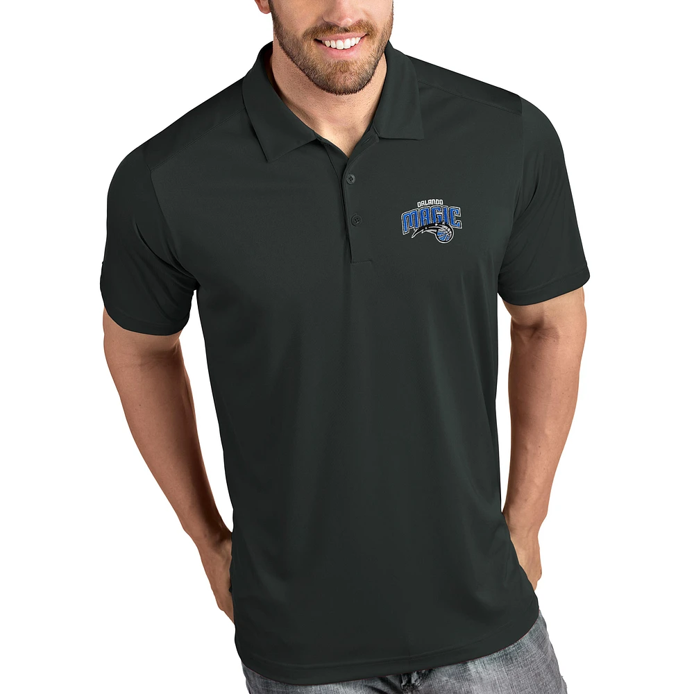 Men's Antigua Charcoal Orlando Magic Tribute Polo