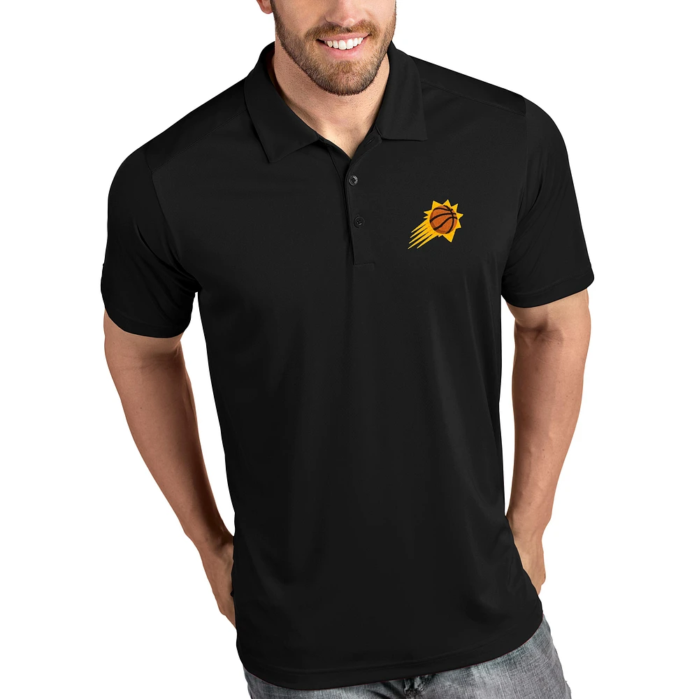 Men's Antigua Black Phoenix Suns Tribute Polo