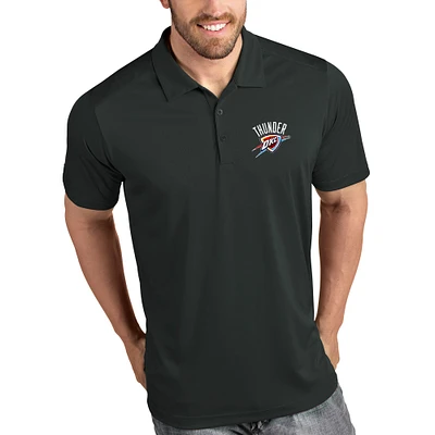 Men's Antigua Charcoal Oklahoma City Thunder Tribute Polo
